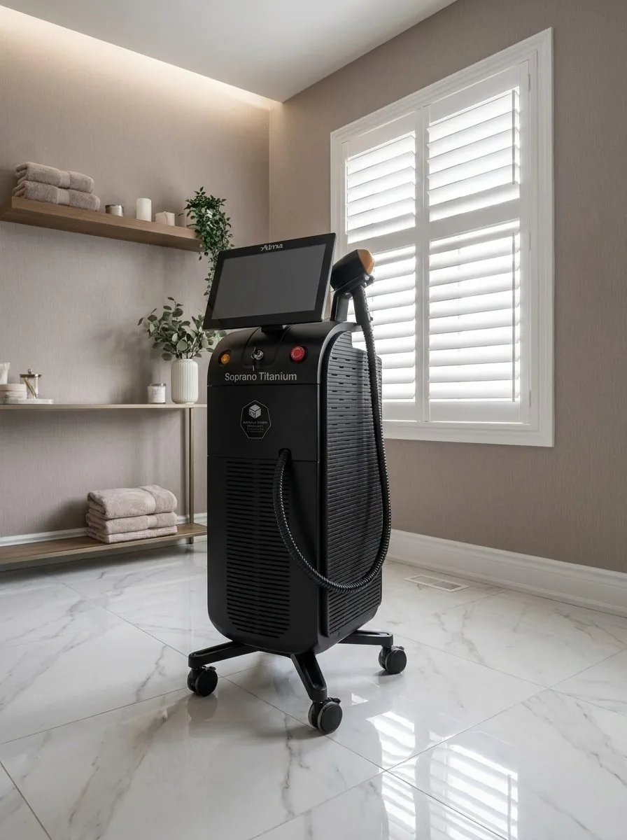 Alma Soprano Titanium laser hair removal device in the Demure studio